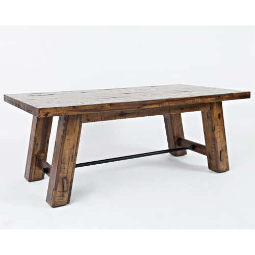 Cannon Vallen Trestle Cocktail Table in Distressed Wood